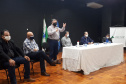 Em reunião com a Associação dos Municípios do Norte Pioneiro do Paraná (Amunop) nesta sexta-feira (14), o secretário de Estado da Saúde, Beto Preto, destacou que o compromisso com a região é prioridade da gestão.  -  Cornélio Procópio, 14/05/2021  -  Foto: Divulgação SESA