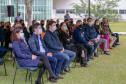 Uma cerimônia no jardim do Palácio Iguaçu, em Curitiba, realizada na manhã deste sábado (15), marcou a abertura oficial da 26ª edição da Marcha para Jesus. Ao lado de pastores de diferentes denominações religiosas da capital, o governador Carlos Massa Ratinho Junior e a primeira-dama Luciana Saito Massa acompanharam a solenidade, além de outras autoridades. O evento faz parte do Calendário Oficial do Estado. - Curitiba, 15/05/2021 - Foto: Valdelino Pontes