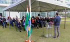 Uma cerimônia no jardim do Palácio Iguaçu, em Curitiba, realizada na manhã deste sábado (15), marcou a abertura oficial da 26ª edição da Marcha para Jesus. Ao lado de pastores de diferentes denominações religiosas da capital, o governador Carlos Massa Ratinho Junior e a primeira-dama Luciana Saito Massa acompanharam a solenidade, além de outras autoridades. O evento faz parte do Calendário Oficial do Estado. - Curitiba, 15/05/2021 - Foto: Valdelino Pontes