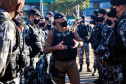 Equipes policiais do Batalhão de Operações Especiais (Bope), treinadas para dar suporte às unidades de área da PM nas ocorrências de maior periculosidade, estão na região de Cascavel nesta semana. A Operação Pronta Resposta IV foi lançada nesta terça-feira (18), no centro da cidade, com a participação do subcomandante-geral da PM, coronel Rui Noé Barroso Torres. - -  Cascavel, 18/05/2021  -  Foto: PMPR/SESP-PR