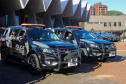Equipes policiais do Batalhão de Operações Especiais (Bope), treinadas para dar suporte às unidades de área da PM nas ocorrências de maior periculosidade, estão na região de Cascavel nesta semana. A Operação Pronta Resposta IV foi lançada nesta terça-feira (18), no centro da cidade, com a participação do subcomandante-geral da PM, coronel Rui Noé Barroso Torres. - -  Cascavel, 18/05/2021  -  Foto: PMPR/SESP-PR
