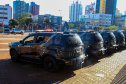 Equipes policiais do Batalhão de Operações Especiais (Bope), treinadas para dar suporte às unidades de área da PM nas ocorrências de maior periculosidade, estão na região de Cascavel nesta semana. A Operação Pronta Resposta IV foi lançada nesta terça-feira (18), no centro da cidade, com a participação do subcomandante-geral da PM, coronel Rui Noé Barroso Torres. - -  Cascavel, 18/05/2021  -  Foto: PMPR/SESP-PR