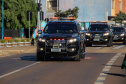 Equipes policiais do Batalhão de Operações Especiais (Bope), treinadas para dar suporte às unidades de área da PM nas ocorrências de maior periculosidade, estão na região de Cascavel nesta semana. A Operação Pronta Resposta IV foi lançada nesta terça-feira (18), no centro da cidade, com a participação do subcomandante-geral da PM, coronel Rui Noé Barroso Torres. - -  Cascavel, 18/05/2021  -  Foto: PMPR/SESP-PR