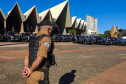 As equipes policiais do Batalhão de Operações Especiais (BOPE), treinadas para dar suporte às unidades de área da PM nas ocorrências de maior periculosidade estão na região de Cascavel nesta semana. A Operação Pronta Resposta IV foi lançada nesta terça-feira (18/05), no Centro da cidade, com a participação do Subcomandante-Geral da PM, coronel Rui Noé Barroso Torres.  -  Cascavel, 18/05/2021  -  Foto: PMPR