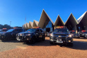 As equipes policiais do Batalhão de Operações Especiais (BOPE), treinadas para dar suporte às unidades de área da PM nas ocorrências de maior periculosidade estão na região de Cascavel nesta semana. A Operação Pronta Resposta IV foi lançada nesta terça-feira (18/05), no Centro da cidade, com a participação do Subcomandante-Geral da PM, coronel Rui Noé Barroso Torres.  -  Cascavel, 18/05/2021  -  Foto: PMPR
