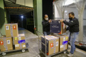 vacinas contra Covid-19 produzidas pela parceria entre Pfizer e BioNTech. O terceiro lote dos imunizantes, que chegou  à Capital nesta terça-feira (18), com mais 39.780 doses
Foto Gilson Abreu/AEN