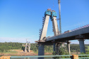 Andamento das obras na  Ponte da Integração Brasil - Paraguai, entre Foz do Iguaçu e Presidente Franco .08/04/2021 - Foto: Geraldo Bubniak/AEN