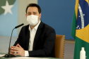 A nova concessão das rodovias que cortam o Paraná será baseada em torno da menor tarifa oferecida ao usuário, sem limite de desconto na disputa na Bolsa de Valores, arrumando a modelagem de acordo com o anseio da população. A alteração na proposta original foi anunciada pelo governador Carlos Massa Ratinho Junior durante entrevista coletiva nesta sexta-feira (21), no Palácio Iguaçu, em Curitiba, e é resultado das seguidas reuniões em Brasília (DF) do início desta semana. Foto: Ari Dias/AEN