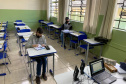 Mais escolas voltam às aulas presenciais no Paraná. Junto aos outros 200 colégios reabertos há 14 dias, a retomada permite que mais 40 mil estudantes, de 28 Núcleos Regionais de Educação (NREs), que englobam aproximadamente 150 municípios, voltem para a sala de aula  -  Curitiba, 24/05/2021  -  Foto: SEED