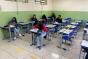 Mais escolas voltam às aulas presenciais no Paraná. Junto aos outros 200 colégios reabertos há 14 dias, a retomada permite que mais 40 mil estudantes, de 28 Núcleos Regionais de Educação (NREs), que englobam aproximadamente 150 municípios, voltem para a sala de aula  -  Curitiba, 24/05/2021  -  Foto: SEED