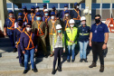 No começo da semana, técnicos e funcionários da Secretaria de Saúde do Estado e da Secretaria Municipal de Saúde e Prevenção de Paranaguá (SEMSAP) estiveram no Porto de Paranaguá para fazer o reconhecimento e uma análise prévia da área do cais, para definição de metodologias e técnicas de aplicação do ?fumacê?, com objetivo de combater a proliferação do mosquito da dengue. - Foto_ Claudio Neves/Portos do Paraná