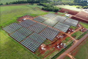 A Copel colocou em operação hoje, dia 1º, as três primeiras unidades geradoras da Usina Solar Fotovoltaica Bandeirantes, construída no norte do Paraná. Inicialmente a usina vai funcionar com 3 MWp (megawatt-pico, unidade de potência de energia fotovoltaica). - Curitiba, 01/03/2021  -  Foto: Divulgação Copel