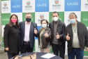 O Governo do Estado realizou nesta terça-feira (1º) a entrega de cinco ambulâncias de suporte básico para ampliação da cobertura do Serviço de Atendimento Móvel de Urgência (Samu) na 4ª Regional de Saúde de Irati, região Centro-Sul do Paraná. Os veículos somam R$ 850 mil em investimentos ? R$ 170 mil cada.  -=  Curitiba, 01/06/2021  -  Foto: Américo Antonio/SESA