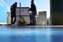 Paraná recebe mais 360.250 doses da vacina AstraZeneca contra a Covid-19. Foto: Américo Antonio/SESA