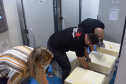 Mais uma leva de vacina Cominarty, produzida pela Pfizer/BioNTech, chegou ao Paraná nesta quinta-feira (3). O lote de 37.440 doses foi recebido às 13h20 no Aeroporto Internacional Afonso Pena, em São José dos Pinhais, na Região Metropolitana de Curitiba, e seguiu para conferência no Centro de Medicamentos do Paraná (Cemepar), onde chegou às 13h50.  -  Curitiba, 03/06/2021  -  Foto: Américo Antonio/SESA