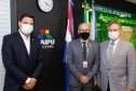 O secretário da Infraestrutura e Logística do Paraná, Sandro Alex, recebeu nesta quarta-feira (02) no Centro Executivo da Itaipu Binacional em Foz do Iguaçu, o projeto executivo para a duplicação da BR-469.  -  Foz do Iguaçu, 03/06/2021  -  Foto: Rodrigo Félix Leal/INFRAESTRUTURA