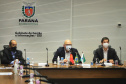 Integrantes do Grupo de Trabalho do Plano Estadual Ferroviário detalharam nesta sexta-feira (11) o projeto de execução da Nova Ferroeste a representantes do Consulado da China em São Paulo. Participaram do encontro virtual a cônsul no estado, Chen Peijie, e o conselheiro comercial He Jim.  -  Curitiba, 11/06/2021  -  Foto: José Fernando Ogura/AEN
