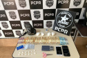 Cerca de 70 policiais militares e civis foram aplicados na operação Investida em Maringá nesta quarta-feira (16/06) para cumprir 12 mandados de Busca e Apreensão contra dois grupos envolvidos com o tráfico de drogas. O trabalho de investigação foi do Núcleo de Maringá da Divisão Estadual de Narcóticos (Denarc), da Polícia Civil, e do Serviço de Inteligência do 4º Batalhão da Polícia Militar.  - Maringá, 16/06/2021  -  Foto: Polícia Civil/SESP-PR