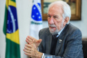 O Governo do Estado e o G7, grupo formado pelas principais entidades do setor produtivo paranaense, se reuniram nesta quarta-feira (16), por videoconferência, para discutir propostas conjuntas e mostrar o que já tem sido feito para incentivar a retomada econômica e apoiar os setores mais atingidos pela crise causada pela pandemia de Covid-19. 
. Foto: José Fernando Ogura/AEN