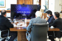 O Governo do Estado e o G7, grupo formado pelas principais entidades do setor produtivo paranaense, se reuniram nesta quarta-feira (16), por videoconferência, para discutir propostas conjuntas e mostrar o que já tem sido feito para incentivar a retomada econômica e apoiar os setores mais atingidos pela crise causada pela pandemia de Covid-19. 
. Foto: José Fernando Ogura/AEN