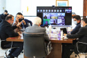 O Governo do Estado e o G7, grupo formado pelas principais entidades do setor produtivo paranaense, se reuniram nesta quarta-feira (16), por videoconferência, para discutir propostas conjuntas e mostrar o que já tem sido feito para incentivar a retomada econômica e apoiar os setores mais atingidos pela crise causada pela pandemia de Covid-19. 
. Foto: José Fernando Ogura/AEN