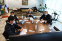 O Governo do Estado e o G7, grupo formado pelas principais entidades do setor produtivo paranaense, se reuniram nesta quarta-feira (16), por videoconferência, para discutir propostas conjuntas e mostrar o que já tem sido feito para incentivar a retomada econômica e apoiar os setores mais atingidos pela crise causada pela pandemia de Covid-19. 
. Foto: José Fernando Ogura/AEN