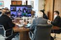 O Governo do Estado e o G7, grupo formado pelas principais entidades do setor produtivo paranaense, se reuniram nesta quarta-feira (16), por videoconferência, para discutir propostas conjuntas e mostrar o que já tem sido feito para incentivar a retomada econômica e apoiar os setores mais atingidos pela crise causada pela pandemia de Covid-19. 
. Foto: José Fernando Ogura/AEN