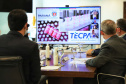 O governador Carlos Massa Ratinho Junior se reuniu nesta sexta-feira (18), no Palácio Iguaçu, com representantes do Instituto de Tecnologia do Paraná (Tecpar) e das empresas Pfizer e Orygen a fim de avaliar a parceria para futura produção conjunta de três medicamentos.Foto: José Fernando Ogura/AEN