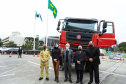 O governador Carlos Massa Ratinho Junior conheceu nesta sexta-feira (18) os caminhões Euro 5 e Euro 6, modelos escolhidos para abrir a linha de montagem da TatraBras no Paraná, que prevê iniciar a produção a partir de setembro. Foto: José Fernando Ogura/AEN