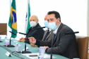 O governador Carlos Massa Ratinho Junior lançou nesta segunda-feira (21), no Palácio Iguaçu, o edital de licitação da primeira fase das obras de recuperação da orla de Matinhos, no Litoral do Paraná.  -  Curitiba, 21/06/2021  -  Foto: José Fernando Ogura/AEN