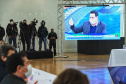O governador Carlos Massa Ratinho Junior lançou nesta segunda-feira (21), no Palácio Iguaçu, o edital de licitação da primeira fase das obras de recuperação da orla de Matinhos, no Litoral do Paraná.  -  Curitiba, 21/06/2021  -  Foto: José Fernando Ogura/AEN