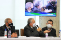 O governador Carlos Massa Ratinho Junior lançou nesta segunda-feira (21), no Palácio Iguaçu, o edital de licitação da primeira fase das obras de recuperação da orla de Matinhos, no Litoral do Paraná.  -  Curitiba, 21/06/2021  -  Foto: José Fernando Ogura/AEN