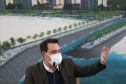 Edital de licitação da primeira fase das obras de recuperação da orla de Matinhos lançado nesta segunda-feira (21) pelo governador Carlos Massa Ratinho Junior prevê investimentos de R$ 377,85 milhões na revitalização de 6,3 quilômetros entre a Avenida Paraná e o Balneário Flórida. Foto: Jonathan Campos/AEN