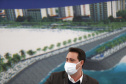 Edital de licitação da primeira fase das obras de recuperação da orla de Matinhos lançado nesta segunda-feira (21) pelo governador Carlos Massa Ratinho Junior prevê investimentos de R$ 377,85 milhões na revitalização de 6,3 quilômetros entre a Avenida Paraná e o Balneário Flórida. Foto: Jonathan Campos/AEN