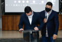Nesta terça-feira (21), dezenas de prefeitos, assessores e secretários de municípios dos Campos Gerais e da região Oeste participaram de um encontro para conhecer detalhes do projeto da Nova Ferroeste
