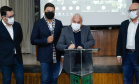 Nesta terça-feira (21), dezenas de prefeitos, assessores e secretários de municípios dos Campos Gerais e da região Oeste participaram de um encontro para conhecer detalhes do projeto da Nova Ferroeste