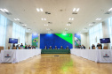 De 10 a 17 de outubro, o Paraná será o protagonista do Pavilhão do Brasil na Expo Dubai 2020, exposição internacional que concentra mais de 190 países em 181 dias de evento e espera receber 25 milhões de visitantes. Nesta terça-feira (22), o governador Carlos Massa Ratinho Junior apresentou a empresários a proposta do projeto de exposição que irá representar o Estado na feira.  -  Curitiba, 22/06/2021  -  Foto: José Fernando Ogura/AEN