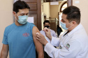 Mais de 4 milhões de paranaenses já receberam a primeira dose da vacina contra a Covid-19. Foram 4.007.506 aplicadas até esta quinta-feira (24), o que significa que 38,36% da população do Estado já iniciou sua imunização.  -  Curitiba, 24/06/2021  - Foto:  Claudio Neves