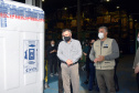 O Governo do Estado recebeu 439.340 vacinas contra a Covid-19 na tarde desta quinta-feira. Este é o primeiro lote com vacinas do braço farmacêutico da Johnson & Johnson. Foto: Américo Antonio/Sesa