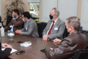 Visita técnica da comitiva formada por membros do Ministério da Infraestrutura, do Ministério da Economia e da Secretaria de Infraestrutura e Logística e da Nova Ferroeste em Foz do Iguaçu - Foz do Iguaçu, 24/06/2021 - Foto: Alessandro Vieira/AEN