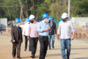 Visita técnica da comitiva formada por membros do Ministério da Infraestrutura, do Ministério da Economia e da Secretaria de Infraestrutura e Logística e da Nova Ferroeste em Foz do Iguaçu - Foz do Iguaçu, 24/06/2021 - Foto: Alessandro Vieira/AEN