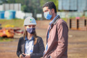 Visita técnica da comitiva formada por membros do Ministério da Infraestrutura, do Ministério da Economia e da Secretaria de Infraestrutura e Logística e da Nova Ferroeste em Foz do Iguaçu - Foz do Iguaçu, 24/06/2021 - Foto: Alessandro Vieira/AEN