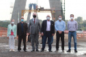 Visita técnica da comitiva formada por membros do Ministério da Infraestrutura, do Ministério da Economia e da Secretaria de Infraestrutura e Logística e da Nova Ferroeste em Foz do Iguaçu - Foz do Iguaçu, 24/06/2021 - Foto: Alessandro Vieira/AEN