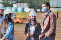 Visita técnica da comitiva formada por membros do Ministério da Infraestrutura, do Ministério da Economia e da Secretaria de Infraestrutura e Logística e da Nova Ferroeste em Foz do Iguaçu - Foz do Iguaçu, 24/06/2021 - Foto: Alessandro Vieira/AEN