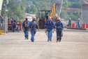 Visita técnica da comitiva formada por membros do Ministério da Infraestrutura, do Ministério da Economia e da Secretaria de Infraestrutura e Logística e da Nova Ferroeste em Foz do Iguaçu - Foz do Iguaçu, 24/06/2021 - Foto: Alessandro Vieira/AEN