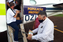 O secretário de Estado da Saúde, Beto Preto, acompanhou o envio de mais de 300 mil vacinas contra a Covid-19, além de 116 mil medicamentos do kit de intubação, aos municípios do Paraná nesta sexta-feira (25). A Regional de Saúde de Jacarezinho foi a primeira, do interior, a registrar o recebimento dos imunizantes e insumos.  - Jacarezinho,  25/06/2021  - Foto: Rodrigo Rossi/SESA