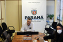 Assunto foi tratado em reunião do secretário da Saúde com a Associação dos Municípios do Paraná. Estratégia é readequar o quantitativo de doses nas 399 cidades para igualar a cobertura de 80% da população adulta até o final de agosto.

Foto: Américo Antonio/SESA