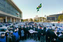 Essa é a maior entrega de frota da história da Secretaria de Saúde. Investimento totaliza R$ 41,7 milhões, sendo R$ 34,5 mil por veículo. Expectativa é possibilitar a realização de 100 mil consultas por mês em todo o Paraná. Foto: Jonathan Campos