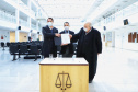 Projeto vai promover visitas guiadas a unidades de conservação do Paraná. O acordo de cooperação para execução do projeto foi assinado nesta quinta-feira (1) pelo governador Carlos Massa Ratinho Junior, o presidente do Tribunal de Justiça, desembargador José Laurindo de Souza Netto, e o prefeito de Curitiba, Rafael Greca.  -  Curitiba, 01/07/2021  -  Foto: José Fernando Ogura/AEN