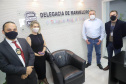 Secretário Ney Leprevost lança "Postos Avançados " das Agências do Trabalhador na região Sudoeste e prestigia formandos da "Carreta do Conhecimento" no Oeste  -  Curitiba, 15/07/2021  -  Foto: SEJUF